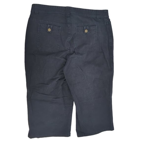 EUC Christopher & Banks Cotton Blend Capris Womens Size 12 Stretchy Pockets - Picture 3 of 8